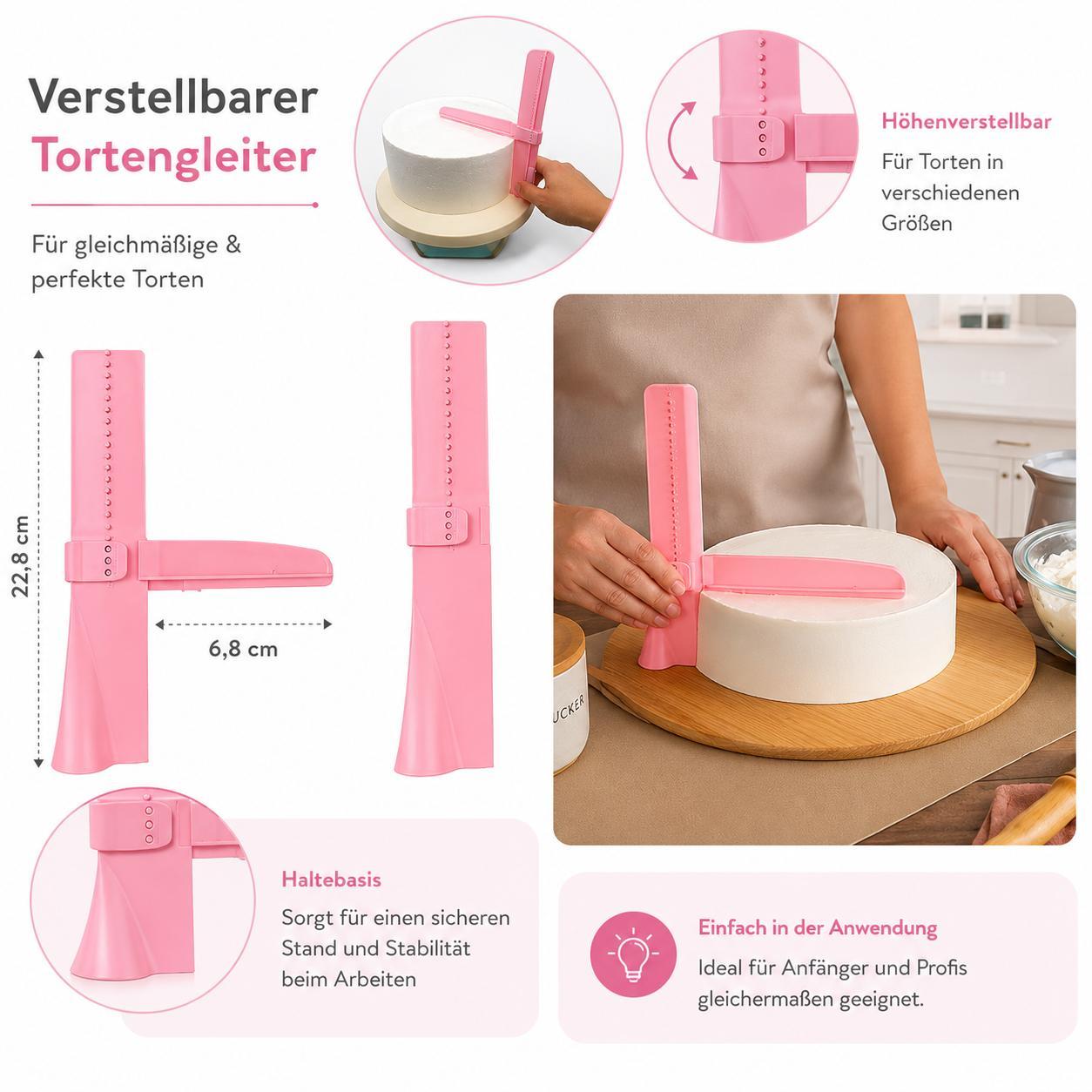 Kuchen Backset 200 Teilig Kuchenwerkzeug Set Tortenplatte Drehbar Spritzbeutel Kuchenplatte Set Kuchenzubehör Torten Backset Teigschaber YaLiva_Decor®