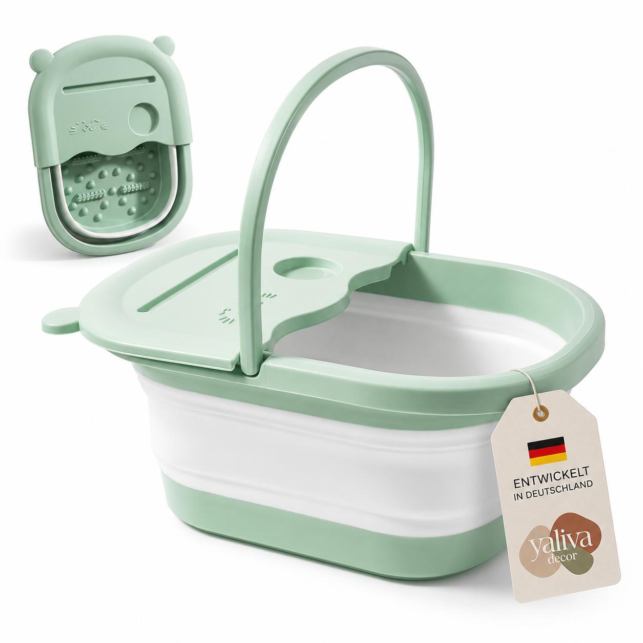 Fußbad Fussbad Fußbadewanne Faltbar Fußwanne Tragbar Wellness Spa Pediküre Fußpflege Fußmassage Fussbadewanne entspannung YaLiva_Decor®