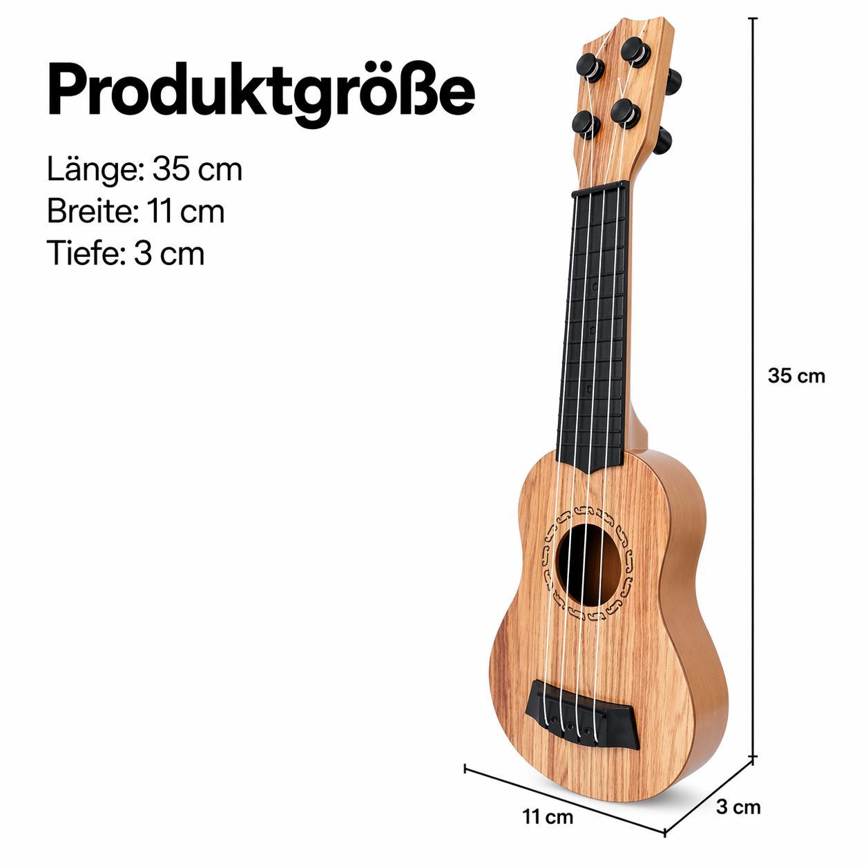 Kindergitarre 35cm Ukulele Gitarre Kinder Spielzeug Gitarre Musik Instrument Für Kinder Lernspielzeug Anfänger Niedlich YaLiva_Decor®
