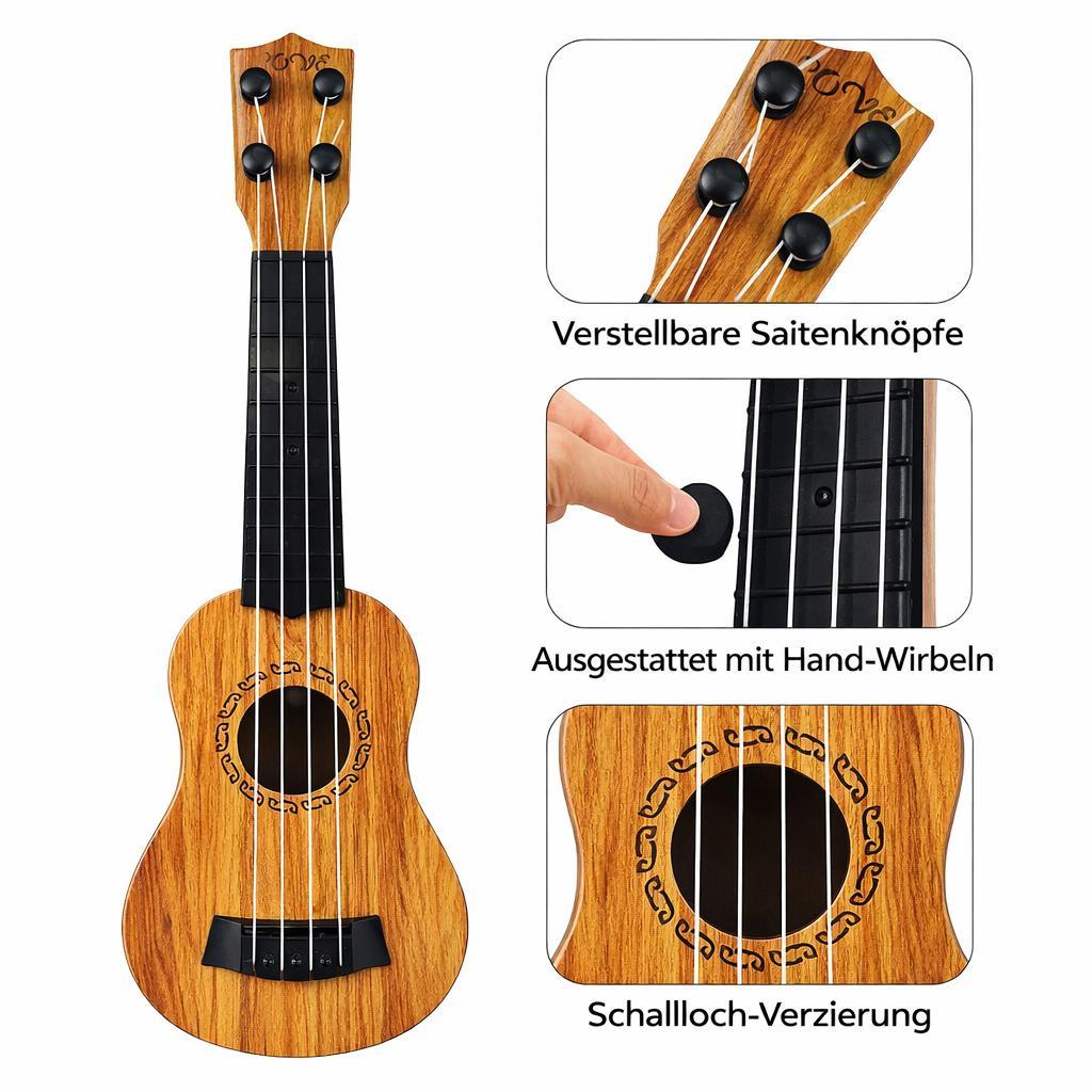 Kindergitarre 35cm Ukulele Gitarre Kinder Spielzeug Gitarre Musik Instrument Für Kinder Lernspielzeug Anfänger Niedlich YaLiva_Decor®