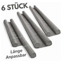 6 Stück Zugluftstopper Türbodendichtung Türdichtung Set Grau Windschutz Türstopper Energiesparen Schallschutz Kälteschutz