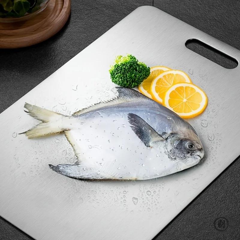 Schneidebrett Set 2 Stück Klein Groß Küchenbrett für Obst Gemüse Fleisch Kunststoff Schneidebretter Küche Haushalt