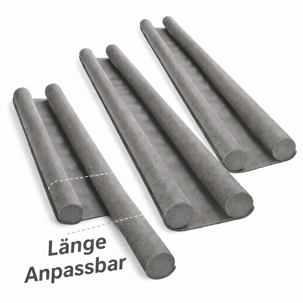 3 Stück Zugluftstopper Türbodendichtung Türdichtung Set Türstopper Windschutz Zugluftstopper Bodendichtung für Türen Energiesparen Schallschutz