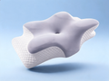 Ergonomisches Nackenkissen & Kopfkissen Hellgrau Memory Foam Orthopädisch